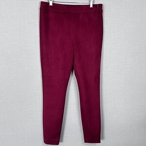 LOFT Deep Burgundy Leggings